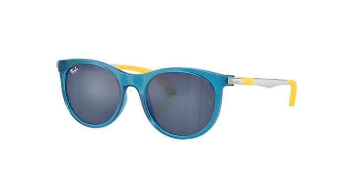 RayBan Youth RB9082S Blue Mirror Blue Sunglasses  Polished Blue